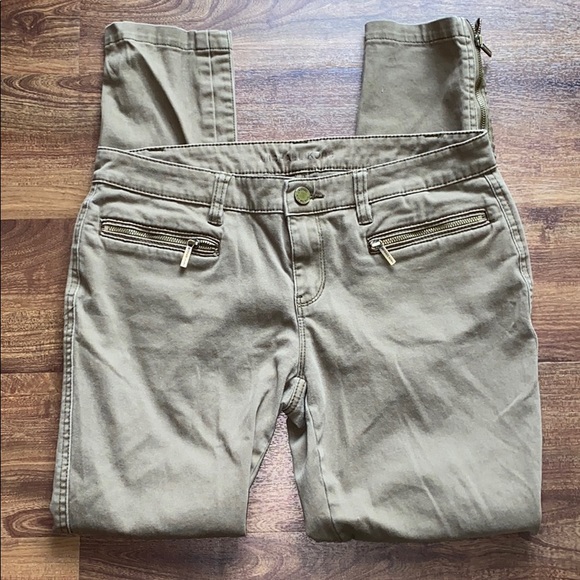 Michael Kors Denim - Michael Kors Olive Green Jeans